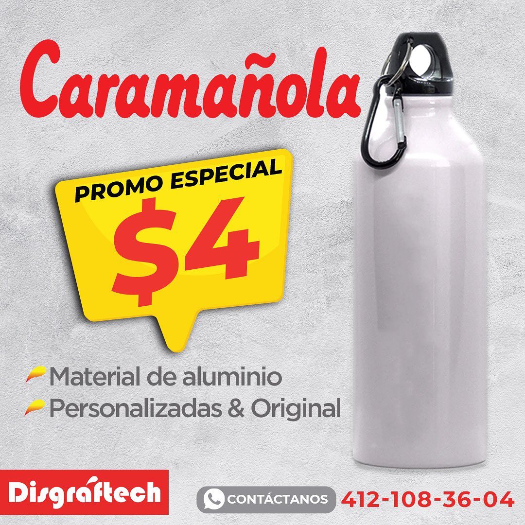 Sublimación en termos de aluminio